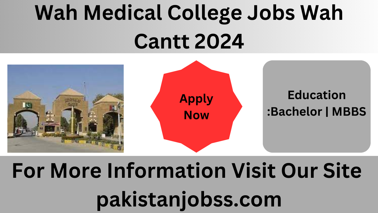 Wah Medical College Jobs 2024
